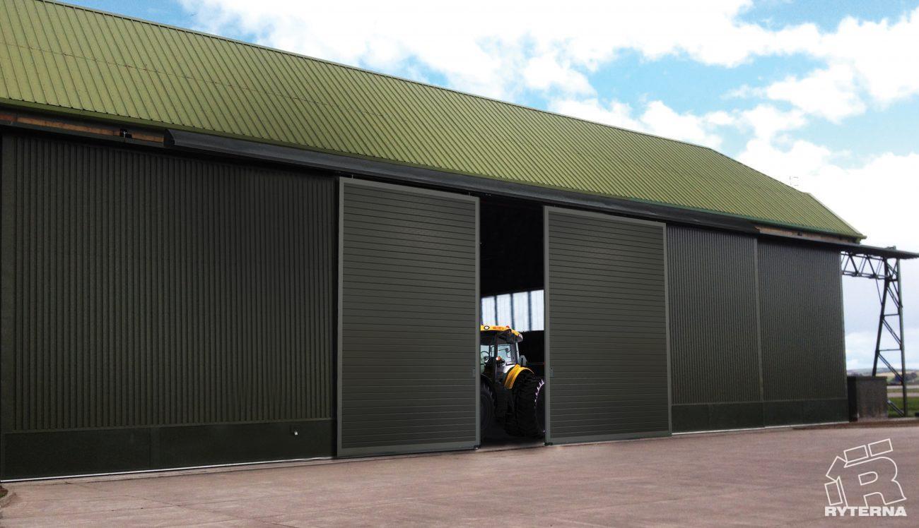 Side Sliding Industrial Framed Doors Ryterna